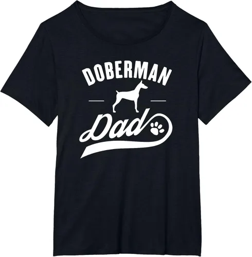Miniatura 32 de Doberman Dad - Camiseta para amante del dueño del perro, Negro, S