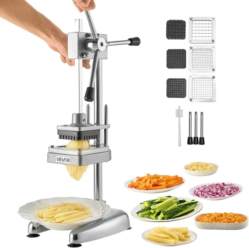 Miniatura 11 de VEVOR Cortador comercial de acero inoxidable para cortar limas en cuña en 8 secciones, cortador de limón en 8 cuñas para restaurante o bar