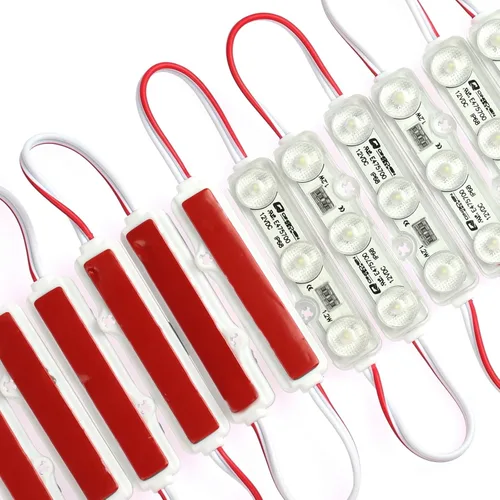 Miniatura 3 de Q QINGCHEN Módulo LED azul, 50 unidades, cadena DC12V 1.2 W, luz decorativa para letreros publicitarios de letras con cinta adhesiva en la parte