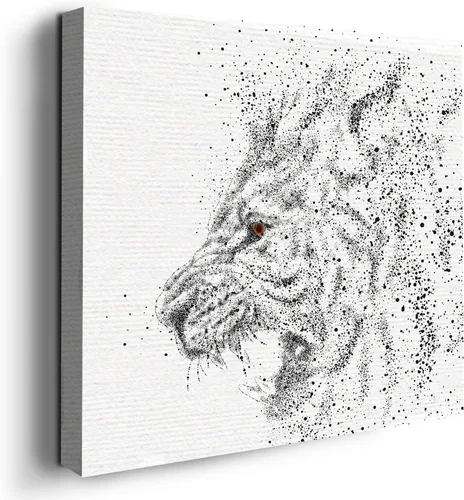 Miniatura 77 de Mavis Print - Lienzo decorativo para pared con diseño de conejo/conejo, 36 x 36 pulgadas, decoración de pared de animales impresos en HD y marco