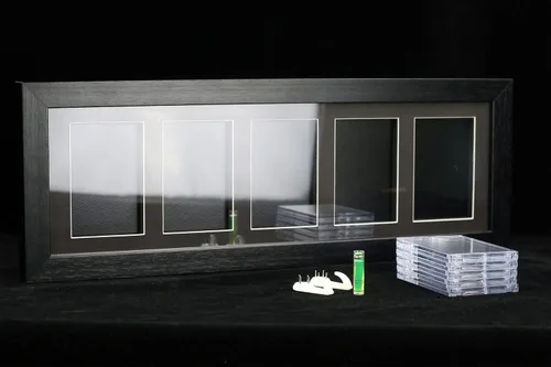 Miniatura 2 de Bivitre Marco de Exhibición de Tarjetas Coleccionables – Estuche de Exhibición de Tarjetas de Béisbol para Montaje en Pared con Protección UV