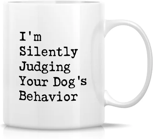 Miniatura 21 de Retreez - Taza divertida con texto en inglés "Funny Cute Golden Retriever Don't Stop Retrievin' Dog Lover", 325 ml, tazas de café de cerámica