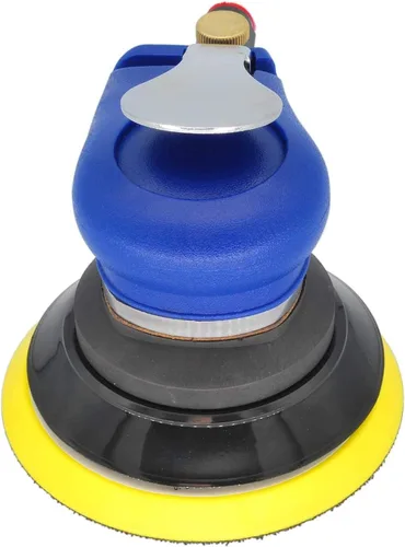 Miniatura 7 de Lijadora orbital aleatoria de aire de 5 pulgadas, herramienta neumática de lijadora de palma con 10 piezas de lija, lijadoras de aire para trabajo