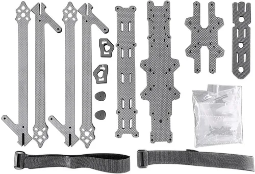 Miniatura 5 de QWinOut XL10 V6 16.535 in distancia entre ejes Kit de marco RC Rack 10 pulgadas para DIY Racer Drone (sin impresión 3D)