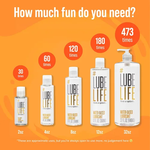 Miniatura 5 de LubeLife - Lubricante a base de agua – Lubricante personal para hombres, mujeres y parejas, tamaño de viaje, no mancha, fácil de limpiar, seguro