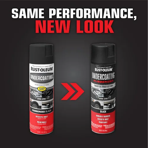 Miniatura 3 de Rust-Oleum 248657 Spray de revestimiento inferior de goma, 15 oz, Negro