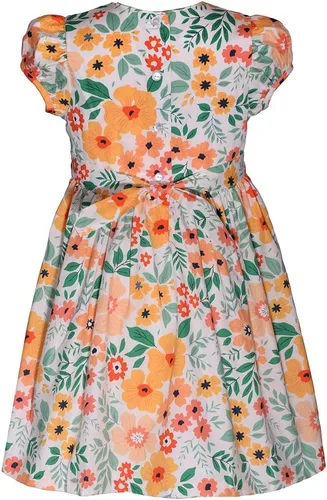 Miniatura 4 de Bonnie Jean Vestido de Pascua para niña, vestido fruncido floral de primavera para bebés y niñas pequeñas
