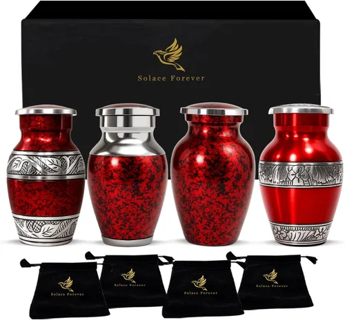 Miniatura 8 de Urnas pequeñas y elegantes para recuerdo de cenizas humanas, elegante urna de cremación para recuerdos preciados, recuerdos de urna pequeña, mini