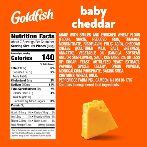 Miniatura 2 de Goldfish Galletas de queso cheddar para bebé, bolsa de 7.2 onzas