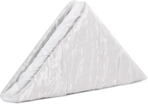 Miniatura 5 de Your Chair Covers - Paquete de 10 servilletas de tela de tafetán arrugadas de color champán de 20 pulgadas, servilletas de lino de gran
