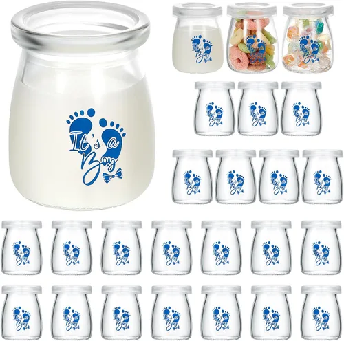 Miniatura 8 de Tanlade 1 pieza de recuerdos de baby shower para invitados, mini botellas de leche de vidrio con tapas, regalos de fiesta de baby shower