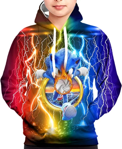 Miniatura 3 de Sudadera con capucha de anime para niños y niñas sudadera con capucha deportiva novedosa