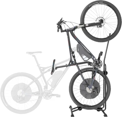 Miniatura 10 de CyclingDeal Soporte vertical para bicicleta – Estante de estacionamiento de piso ajustable vertical y horizontal de alta calidad para bicicletas