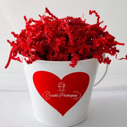Miniatura 5 de Relleno de papel de corte arrugado para embalaje y llenado de cestas de regalo (0.5 libras), rosa