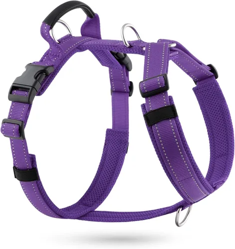Miniatura 12 de Arnés Anti-Tirones para Perros con Asa, Malla Suave Acolchada Ajustable para Perros Pequeños, Medianos y Grandes Arnés Reflectante de Paseo Fácil