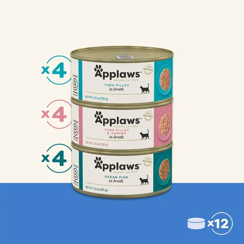 Miniatura 7 de Applaws - Comida húmeda natural para gatos en caldo, ingredientes limitados y naturales, alta en proteínas sin aditivos artificiales, paquete