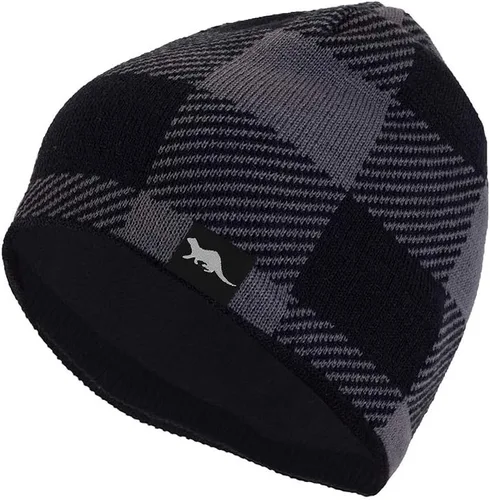 Miniatura 7 de Gorro de punto impermeable 100% a prueba de viento - Gorro de calavera con forro de lana para hombres y mujeres, gorro de invierno cálido