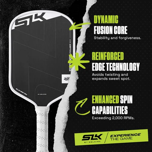 Miniatura 2 de Selkirk Sport SLK ERA Power Pickleball Paddle Cara híbrida de fibra de carbono y fibra de vidrio para potencia, giro y control Núcleo de fusión