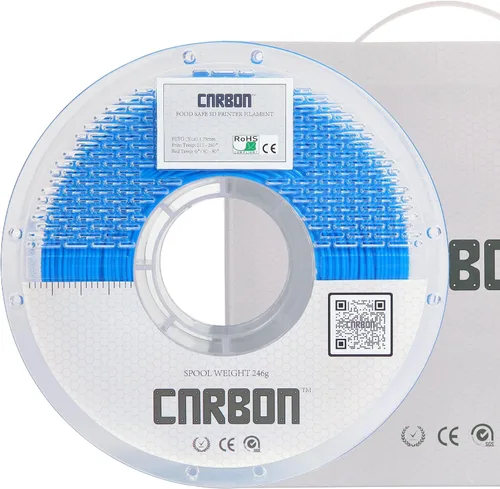 Miniatura 15 de Filamento para impresora 3D PETG de grado alimenticio certificado ECO - CARBON by Comfy Materials - Probado en laboratorio, compatible con la FDA