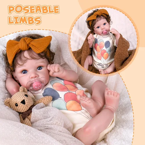 Miniatura 4 de Aori Muñecas realistas de bebé Reborn – Muñeca de bebé realista de 20 pulgadas, muñeca recién nacida de la vida real, viene con caja de regalo