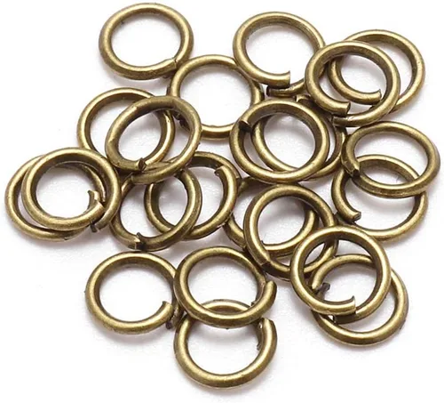 200 unidades/lote de anillos de salto de 4 5 6 8 y 0.394 pulgadas (0.394 in), conectores de anillos divididos para hacer joyas de bricolaje, anillos