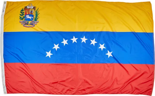 Miniatura 4 de Annin Flagmakers Bandera de Venezuela fabricada en Estados Unidos según las especificaciones oficiales de diseño de las Naciones Unidas, 4 x 6 pies