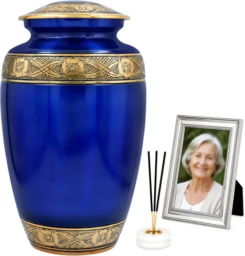 Miniatura 48 de Urnas para cenizas humanas adultas, mujeres y hombres de más de 200 pulgadas cúbicas, urna decorativa de entierro, urnas de cremación funeraria