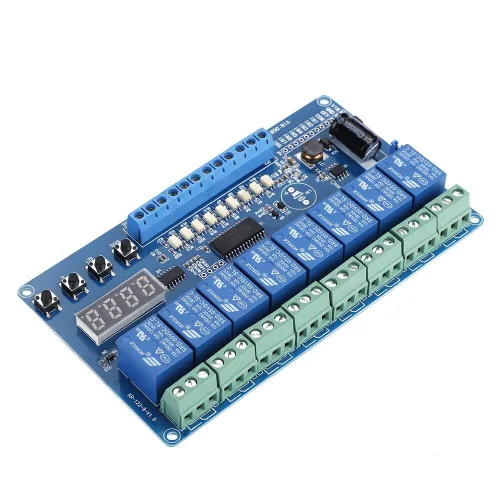 Miniatura 5 de Relé multifunción, 8-36V 8-Channel Multifunción Relé de Retardo de Tiempo Interfaz Módulo de Junta Optoacoplador LED