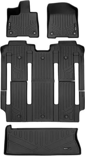 Miniatura 11 de SMARTLINER Alfombrilla de suelo para maletero de carga para todo tipo de clima, detrás de la segunda fila para Toyota Sienna 2011-2012