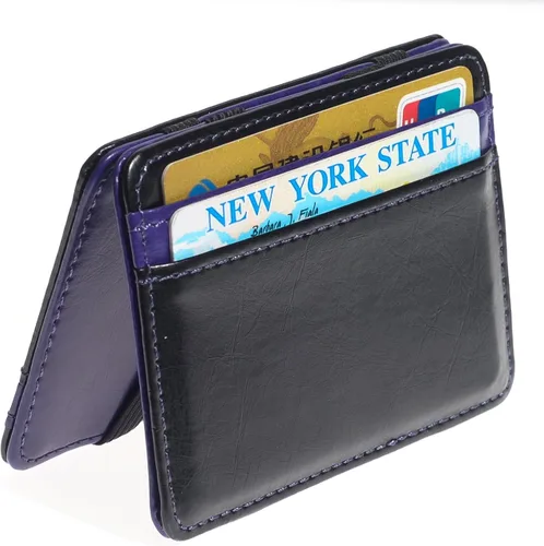 Miniatura 2 de CKLT Men's Fashion Magic Money Clip Leather Minimalistic Slim Wallet