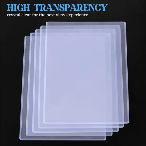 Miniatura 4 de 25 protectores rígidos de impresión rígidos de 8.5 x 11 pulgadas, protectores de hojas transparentes rígidas para hojas protectoras de papel