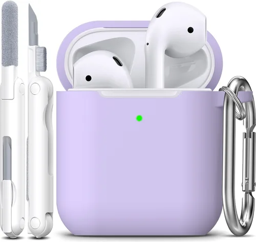 Miniatura 61 de Funda para AirPods con llavero, protección completa, de silicona, accesorios para AirPods, funda para hombres, mujeres y adolescentes, con estuche