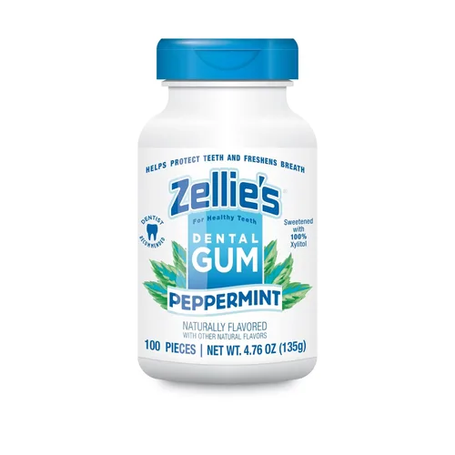 Miniatura 13 de Zellies Chicle 100% xilitol sabor canela Sin aspartamo, sin gluten, vegano y kosher (240 unidades - paquete de 1)
