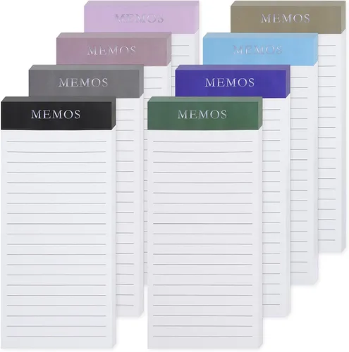 Miniatura 9 de 4 paquetes de blocs de notas magnéticos para nevera, gran almohadilla magnética para lista de comestibles para nevera, diseño completo con parte