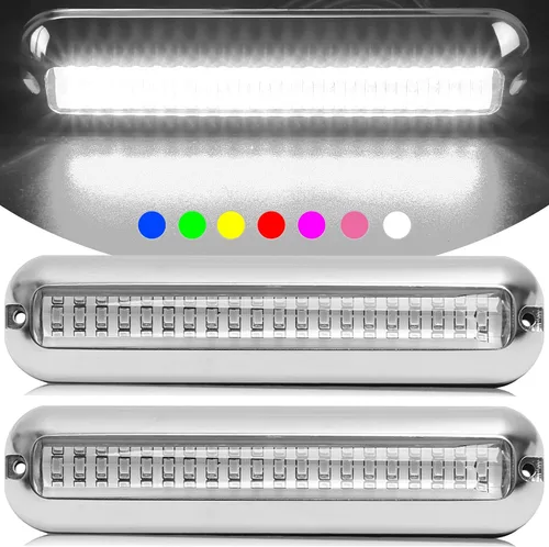 Miniatura 11 de HUSUKU SOOP3 PRO 2000LM 60LED - Lámpara impermeable para embarcación, luz ultraclara, elevada intensidad, Azul