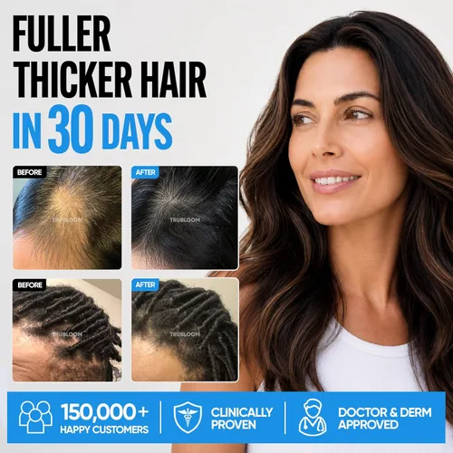 Miniatura 3 de TRU BLOOM Vitaminas para el crecimiento del cabello, clínicamente probadas y dermatológicamente probadas para crecer un cabello más completo