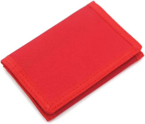 Cartera de bloqueo de RFID identificación de frecuencia de radio de tres partes de lona para deportes al aire libre para niños Cartera de bolsillo