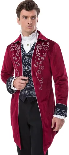 Miniatura 3 de Chaqueta victoriana steampunk para hombre, estilo vintage, traje gótico