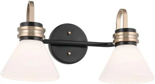 Miniatura 21 de Kichler Farum 55153CH - Aplique de pared de 1 luz de 7.25 pulgadas con cristal ópalo en cromo, para chimenea, cocina, dormitorio, pasillo o tocador
