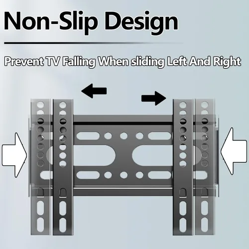 Miniatura 5 de Soporte fijo de pared para TV para la mayoría de televisores planos y monitores de 14 a 42 pulgadas, soporte de pared pequeño ultra delgado
