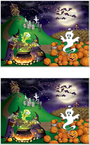 Miniatura 4 de Mural con diseño de Noche de Brujas, de Beistle, M, Not Applicable