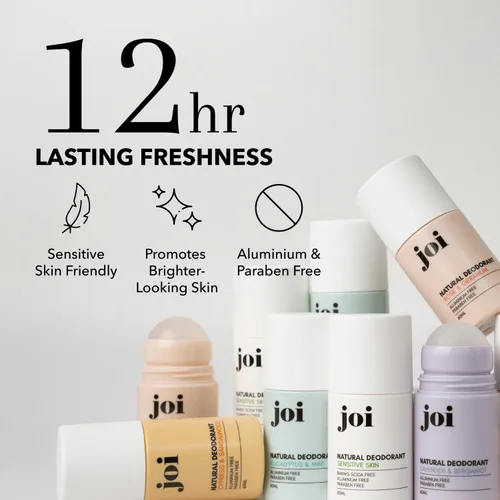 Miniatura 2 de Joi - Desodorante natural roll-on con aceites esenciales para mujeres y hombres, sin aluminio ni parabenos con bicarbonato de sodio, mejorado