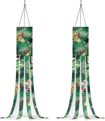 Miniatura 17 de Mummy Windsock - Calcetines de viento suaves e impermeables con bandera de Halloween, 2 piezas, lavables a máquina, secado rápido, bandera colgante