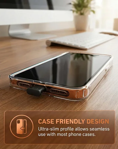 Miniatura 7 de Protectores de puerto USB C para enchufe antipolvo, 20 unidades, con cubierta de altavoz de teléfono, 6 calcomanías compatibles con iPhone 17 Pro