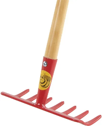 Miniatura 9 de Rugg Tenedor de mano de jardín para niños, mini herramienta de excavación de acero con mango de madera, herramienta de jardinería para niños