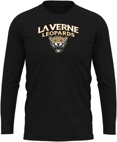 Miniatura 155 de Camisa deportiva de manga larga oficial de la NCAA Collegiate para hombre, colección negra con logotipo primario