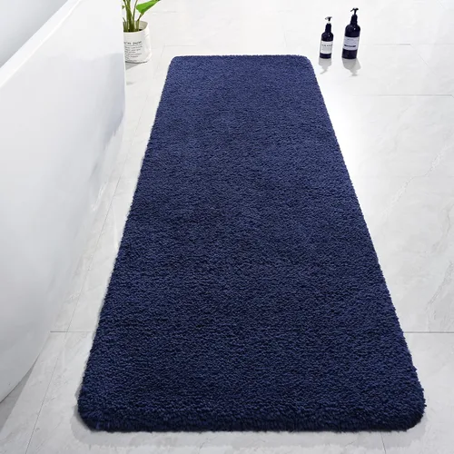 Miniatura 65 de AROGAN Tapete Largo de Baño de Lujo, 24 x 17 Pulgadas, Grueso, Suave y Absorbente, Antideslizante, Respaldo de Goma, Alfombras de Secado Rápido