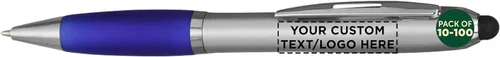 Miniatura 17 de DISCOUNT PROMOS Juego de 10 bolígrafos Stylus, paquete a granel, tinta negra, ideal para oficina, escuela, negocios, ferias comerciales, eventos
