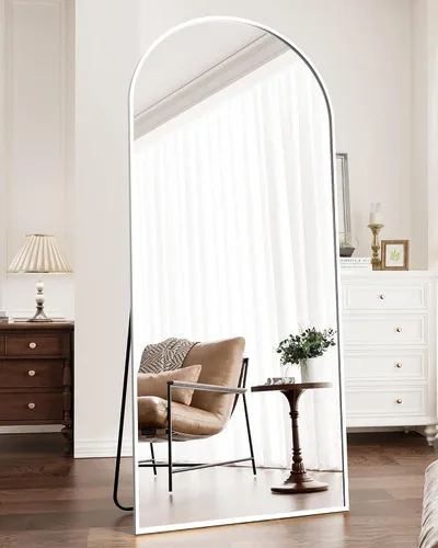Miniatura 9 de Espejo de Cuerpo Completo, 71"x26" Espejo Arqueado de Cuerpo Completo, Espejo de Arco con Soporte, Espejos de Pie Grandes, Espejos de Cuerpo Dorado
