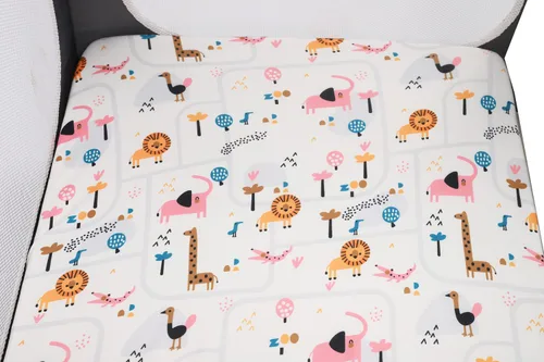 Miniatura 4 de Juego de funda para cambiador, paquete de 3 unidades, tejido de punto ultra suave para bebés, niños y niñas, flamenco elefante y león Flamenco